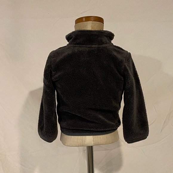 Gray Fuzzy Zip Up - Picture 3 of 3